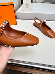 Hermes Kleo slingback - Brown - 4