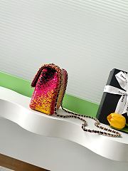 Chanel Flap Bag Sequins Multicolor 21cm - 3