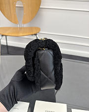 Chanel Medium flap Bag Fleece & Gold Black - 24x16x8cm - 5