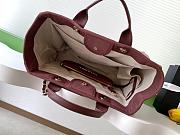 Chanel Deauville Shopping Tote Burgundy 38cm - 5