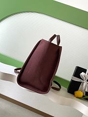 Chanel Deauville Shopping Tote Burgundy 38cm - 3