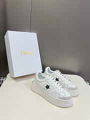Dior Star Platform Sneaker White Calfskin and Suede - 1