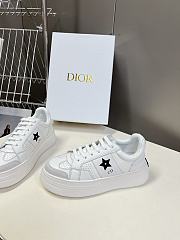 Dior Star Platform Sneaker White Calfskin and Suede - 2