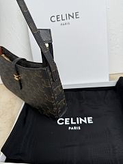 Celine Tina Shoulder Bag Canvas 25x11.5x2.5cm - 5