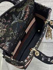 Dior Lady D-Lite canvas bag black 24x11x20cm - 2