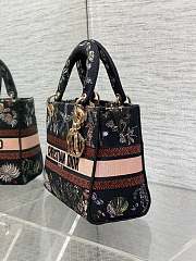 Dior Lady D-Lite canvas bag black 24x11x20cm - 3