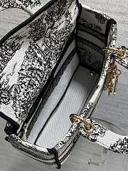 Christian Dior Lady D-Lite Toile de Jouy black white 24x11x20cm - 5