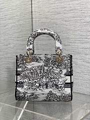 Christian Dior Lady D-Lite Toile de Jouy black white 24x11x20cm - 3