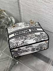 Christian Dior Lady D-Lite Toile de Jouy black white 24x11x20cm - 2