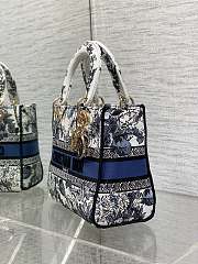 Dior Lady D-Lite Toile de Jouy blue flower 24x11x20cm - 2