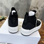 Dior Knit Fabric Walk'n'Dior High Top Black Sneakers - 4