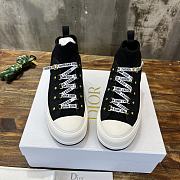 Dior Knit Fabric Walk'n'Dior High Top Black Sneakers - 3
