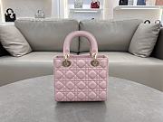 Dior Small Lady Bag Pink Gold 20cm - 2