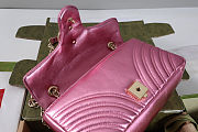 Gucci Marmont medium shoulder bag Bright pink 26x15x7cm - 5