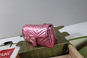Gucci Marmont medium shoulder bag Bright pink 26x15x7cm - 3