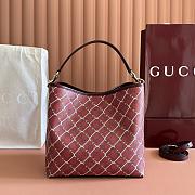 Gucci Emblem bucket bag red 25x25x15cm - 4
