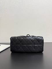 Chanel Mini 25 Handbag Black Caviar Silver 22x20x12.5cm - 2