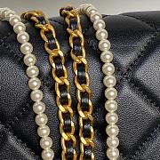 Chanel 25P Flap Bag Black Lambskin 20x14x4.5cm - 5