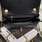 Chanel 25P Flap Bag Black Lambskin 20x14x4.5cm - 4
