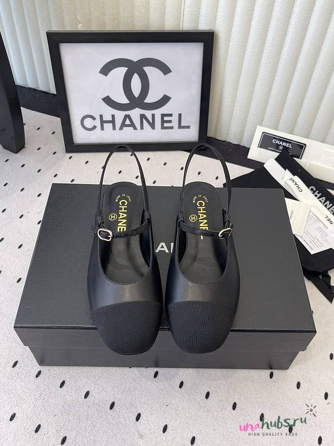 Chanel Slingback Mary Jane Black - 1