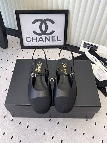 Chanel Slingback Mary Jane Black