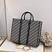 Dior East-West Tote Bag Beige and Black 40.5x35x12cm - 4