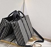 Dior East-West Tote Bag Beige and Black 40.5x35x12cm - 2