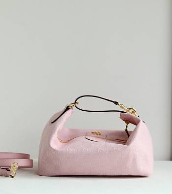 Gucci Vanity medium top handle bag pink 27.5x13x14.5cm