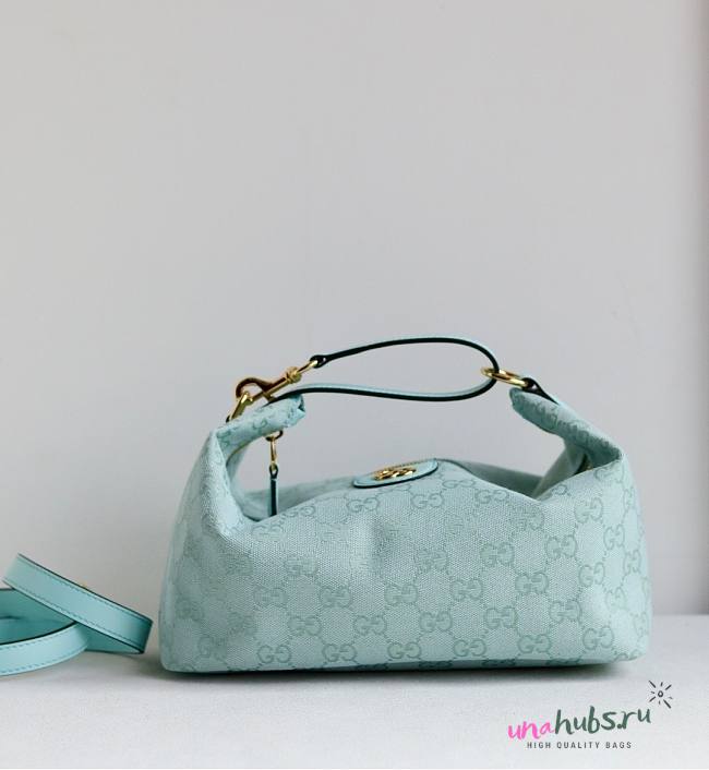 Gucci Vanity medium top handle bag blue 27.5x13x14.5cm - 1