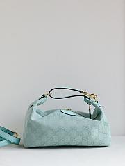 Gucci Vanity medium top handle bag blue 27.5x13x14.5cm - 4