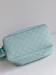 Gucci Vanity medium top handle bag blue 27.5x13x14.5cm - 3