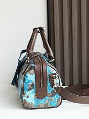 Gucci GG small duffle bag blue 25x16x14cm - 3