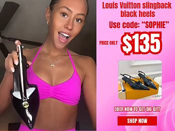 Louis Vuitton lv slingback black heels