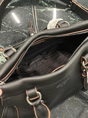 Prada Large leather tote bag black 35x22x11cm - 5
