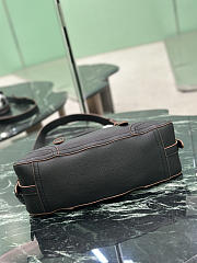 Prada Large leather tote bag black 35x22x11cm - 4