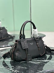 Prada Large leather tote bag black 35x22x11cm - 3