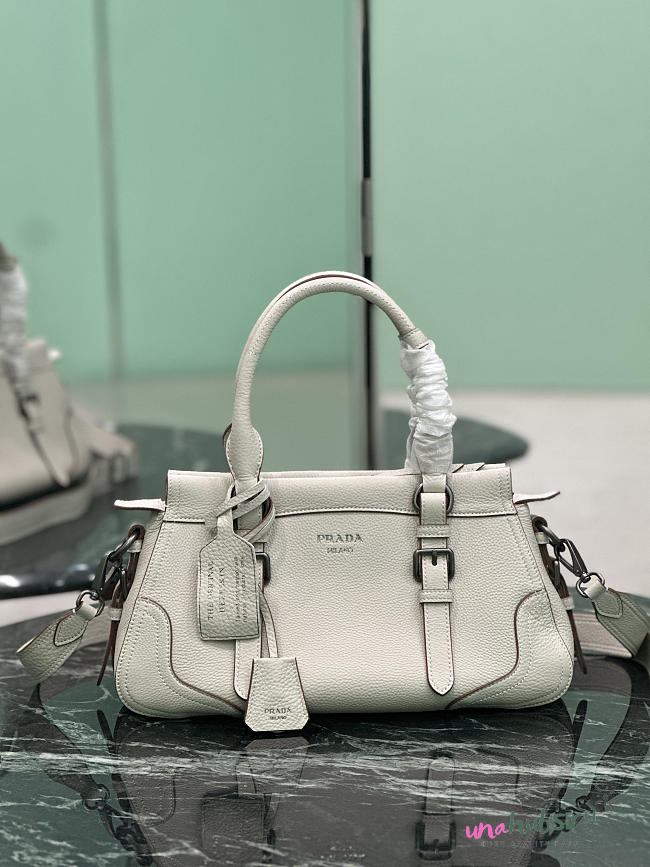 Prada Large leather tote bag white 35x22x11cm - 1