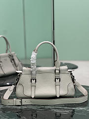 Prada Large leather tote bag white 35x22x11cm - 3