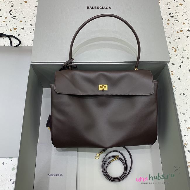 Balenciaga Rodeo Bag Dark Brown 35x23x11cm - 1