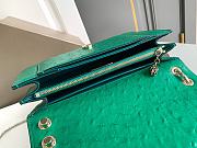 Bvlgari Serpenti Forever Green Ostrich 25x16.5x8cm - 4