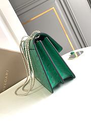 Bvlgari Serpenti Forever Green Ostrich 25x16.5x8cm - 3