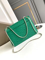 Bvlgari Serpenti Forever Green Ostrich 25x16.5x8cm - 2
