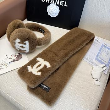 Chanel Earmuffs + Scarf