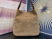 YSL LE 5 À 7 supple Large in suede in Brown 30x31x13cm - 2