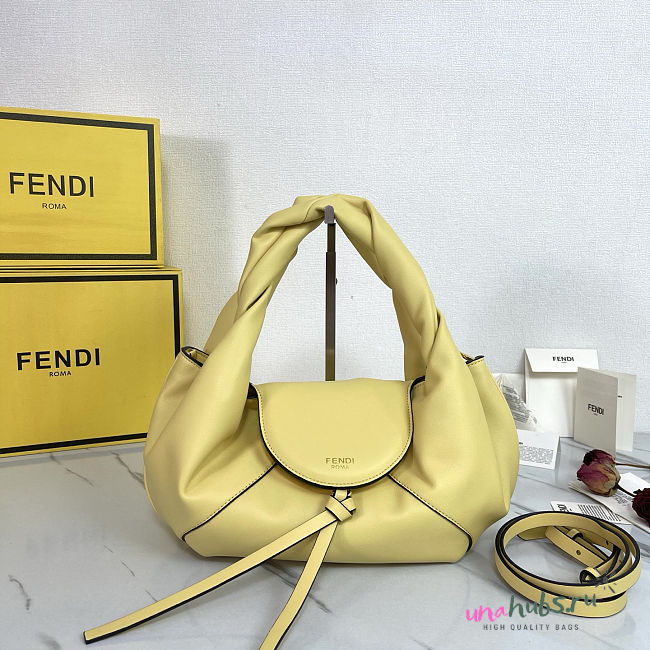 Fendi Spy Small Yellow leather bag 32x18x12cm - 1