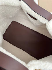 Valentino Garavani Medium Suede Shopping Bag Sheepskin 35x25x17cm - 5