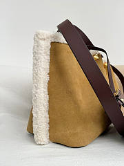 Valentino Garavani Medium Suede Shopping Bag Sheepskin 35x25x17cm - 2