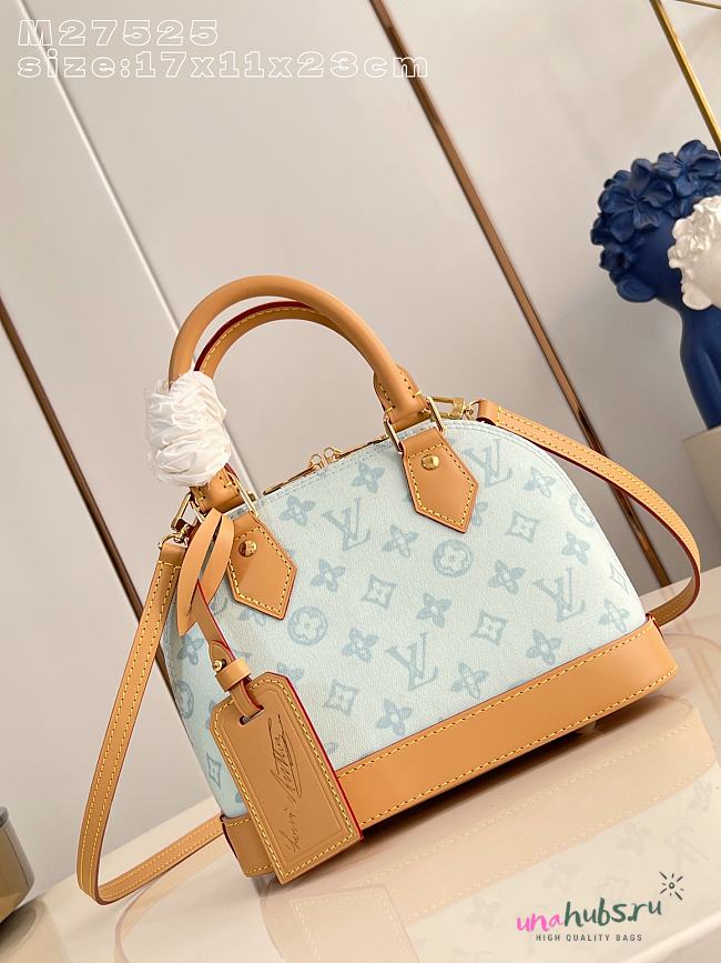 Louis Vuitton Alma BB Blue 23.5x17.5x11.5cm - 1