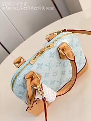 Louis Vuitton Alma BB Blue 23.5x17.5x11.5cm - 4
