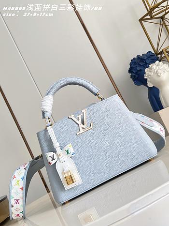 Louis Vuitton Capucines BB Blue 27x17.3x9cm